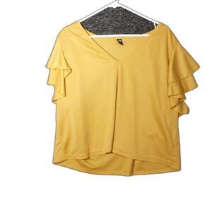 Shein Gold 3X V-Neck Women's